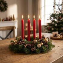 Artikel Taper Ljus Röda Ljus Ljusdekoration Jul Ø21/170mm 6 St