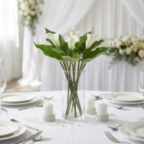 Artikel Calla Lily Kalla Konstgjorda Blommor Vita Exotiska Blommor 34cm