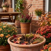 Artikel Sängplugg rost kanin med hink plantering vintage 5x11cm