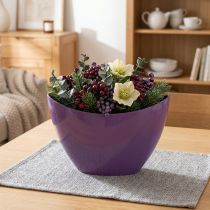 Artikel Plantbåt dekorativ skål lila 20×9cm H12cm