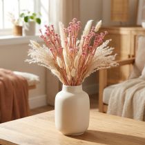 Artikel Curryört Immortelle Konstgjord Rosa L28cm 12 st 1 gäng