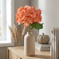 Artikel Konstgjord hortensia Gigant dekorativ blomma lax Ø23cm L84cm