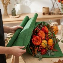 Artikel Blomsterpapper mörkgrönt 50x250cm