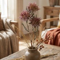 Artikel Konstgjord rygggräs konstgjorda blommor höst 3 blommor lila 48cm