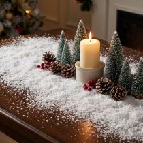 Artikel Dekorativ snö Konstgjorda snöflingor Snöpulver Snövit 200g