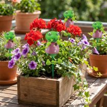Artikel Växtpluggar grodor dekorativa blompluggar 24cm 16 st