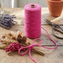 Artikel Juteband jutesnöre dekorativt band jute fuchsia Ø3mm 200m