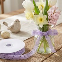 Artikel Spetsband lila dekorativt band Blomma Vår B18mm L20m