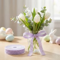 Artikel Spetsband lila dekorationsband blomsmycken band W9mm L20m