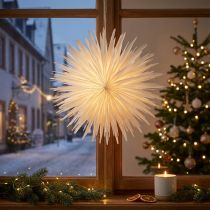 Artikel Snöflinga Pappersdekoration Stjärna Vit Jul Ø50cm