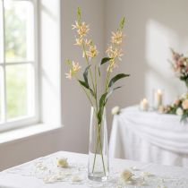 Artikel Konstgjord lilja med lång stjälk, konstgjord blomma, accentdekoration för bröllopsrum, 110 cm, 2 stycken