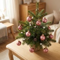 Artikel Mini julkulor gammalrosa glaskulor Ø2,5 cm 22 st