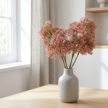 Artikel Fläder konstgjord rosa blomgren 52cm 4st
