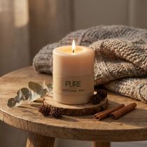 Artikel PURE Pelarljus Beige Wenzelljus Ljusbrun 90/70mm