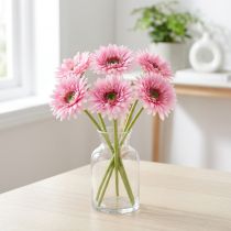 Artikel Konstgjorda Gerberablommor, Rosa, 47 cm, 6 st