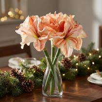 Artikel Konstgjord riddarstjärna Konstgjorda blommor Vit Röd Orange Amaryllis 40cm 3st