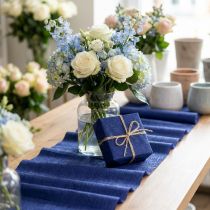 Artikel Blomsterpapper med kräppapper mörkblått 50x250cm