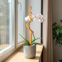 Artikel Orkidéstång, plast, orange, klätterhjälp för orkidéer, H64cm
