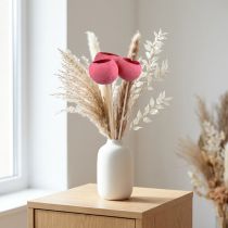 Artikel Torkade blommor dekorativa klockkoppar på en stjälk rosa 42cm 3 st