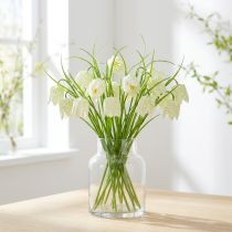 Artikel Rutbrädeblommor Fritillaria konstgjord vit, grön 40cm 12 st