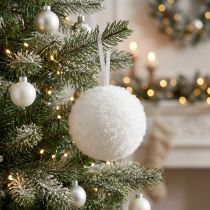 Artikel Snöbollsdekor snödekoration vinterdekoration dekorationshängare 7,5cm