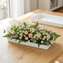 Artikel OASIS® plug-in skål vit 23cm x 11,5cm x 2,5cm 5 st