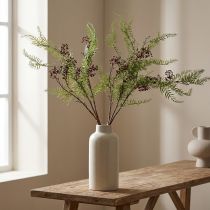 Artikel Dekorativa grenar peppargren konstgjord med bär 90cm 2st