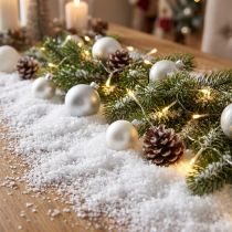 Artikel Snödekoration strö dekoration vinter snöflingor vit 2,5l