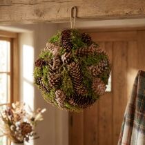 Artikel Äkta kottar dekorativ boll med mossa naturlig dekoration Ø25cm H25cm