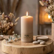 Artikel PURE pelarljus Beige Wenzelljus 130/70mm
