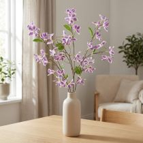 Artikel Konstgjord klematisblomma, hållbar bordsdekoration, 110 cm, 3 stycken