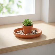 Artikel Grytunderlägg, terrakotta, matskål, arrangemang botten Ø8,8cm