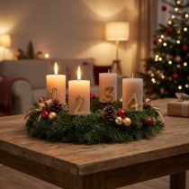Artikel Adventsljusstift, siffrorna 1 till 4, set om 4, 4 cm, 4 stycken