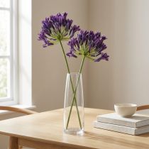 Artikel Agapanthus konstgjorda blommor lila dekorationsliljor 75cm 2st