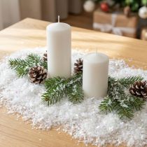 Artikel Dekorativ snö fina snövita snöflingor skimrande 2,5L×2 st