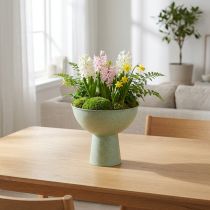 Artikel Skål med stativ för växter, dekorativ skål, 25 cm