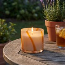 Artikel Doftljus i glas Citronella ljus retrodesign Ø8cm H8cm
