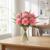 Artikel Konstgjord nejlika Rosa 25cm 7st Konstgjord växt som äkta!