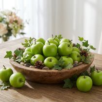 Artikel Dekorativ frukt mini äpple konstgrönt 4,5cm 24 st