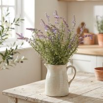 Artikel Lavendel konstgjorda örter på stam med 7 grenar 40cm 3st