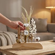 Artikel Ställ för torkade blommor Stånd Torkade blommor stång trä 25cm