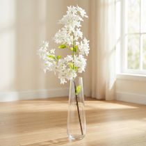 Artikel Konstgjord syrengren Vita blommor L95cm