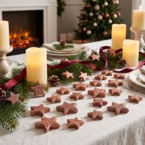 Artikel Strödekoration Julstjärnor spridda stjärnor rosa Ø4/5cm 40 st
