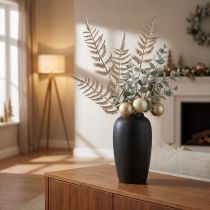 Artikel Konstgjord dekorativ ormbunke champagne metallic L85cm 2st