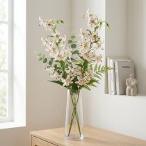 Artikel Konstgjord lilja som blomstjälk för elegant och lättskött dekoration, 82 cm, 2 stycken