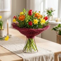 Artikel Bukettkrage, blomaccessoar för kreativa blomsterarrangemang, 20 cm, 8 stycken