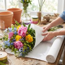Artikel Blomsterpapper, vitt, 50 x 250 cm, 5 stycken