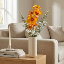 Artikel Cosmea Kosmee smyckekorg konstgjord blomma orange 75cm