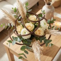 Artikel Brun aluminiumtråd för blomsterhandel, smycken och hantverk, Ø2 mm, 60 m, 500 g