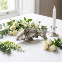Artikel Deko fisk antik silver 14cm